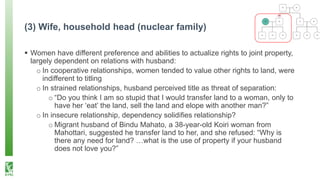 Property rights, women’s empowerment, and intersectionality in Nepal