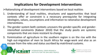 The Effect of Kinship Structures on Smallholder Production of Groundnuts in Malawi