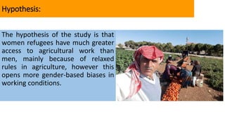 The Constraints of women refugees in accessing work: the case of Syrian refugees in Lebanon