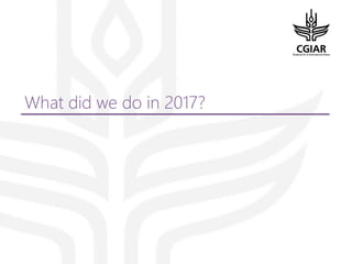 Gender platform communication and knowledge management: looking back 2017 - looking forward to 2018
