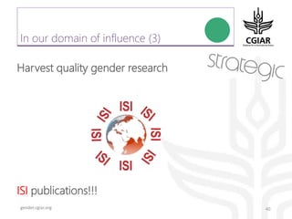 Gender platform communication and knowledge management: looking back 2017 - looking forward to 2018