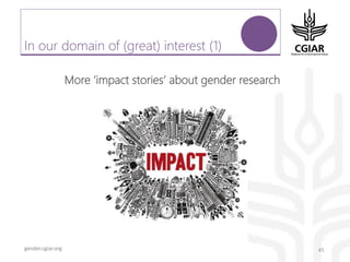 Gender platform communication and knowledge management: looking back 2017 - looking forward to 2018