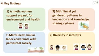 Gendered challenges in adapting to the state policy on organic potato farming, East Khasi Hills, Meghalaya, India