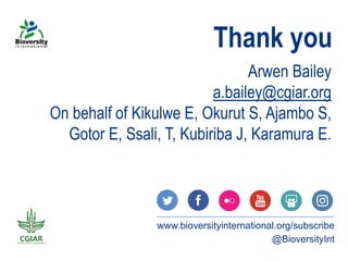 Does gender matter in effective management of plant disease epidemics? Insights from a survey among rural banana farming households in Uganda