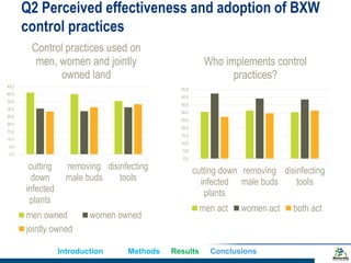 Does gender matter in effective management of plant disease epidemics? Insights from a survey among rural banana farming households in Uganda