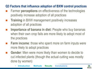 Does gender matter in effective management of plant disease epidemics? Insights from a survey among rural banana farming households in Uganda
