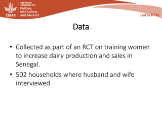 Using vignettes to understand intra-household decision-making