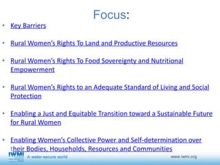 UN Women/FAO/IFAD/WFP Expert group meeting (Sept. 2017) summary report