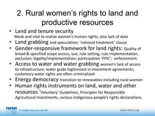 UN Women/FAO/IFAD/WFP Expert group meeting (Sept. 2017) summary report
