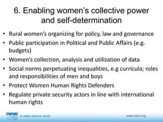 UN Women/FAO/IFAD/WFP Expert group meeting (Sept. 2017) summary report