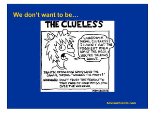 We don’t want to be…
 