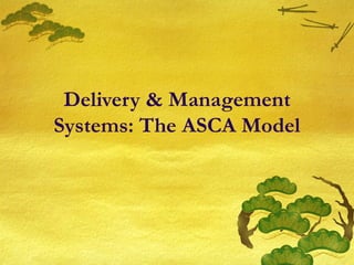 Delivery & Management
Systems: The ASCA Model
 