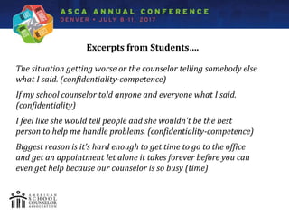 Spotlight Stigma and Barriers: Examining Secondary Students' Attitudes toward School Counseling
