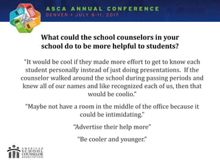 Spotlight Stigma and Barriers: Examining Secondary Students' Attitudes toward School Counseling