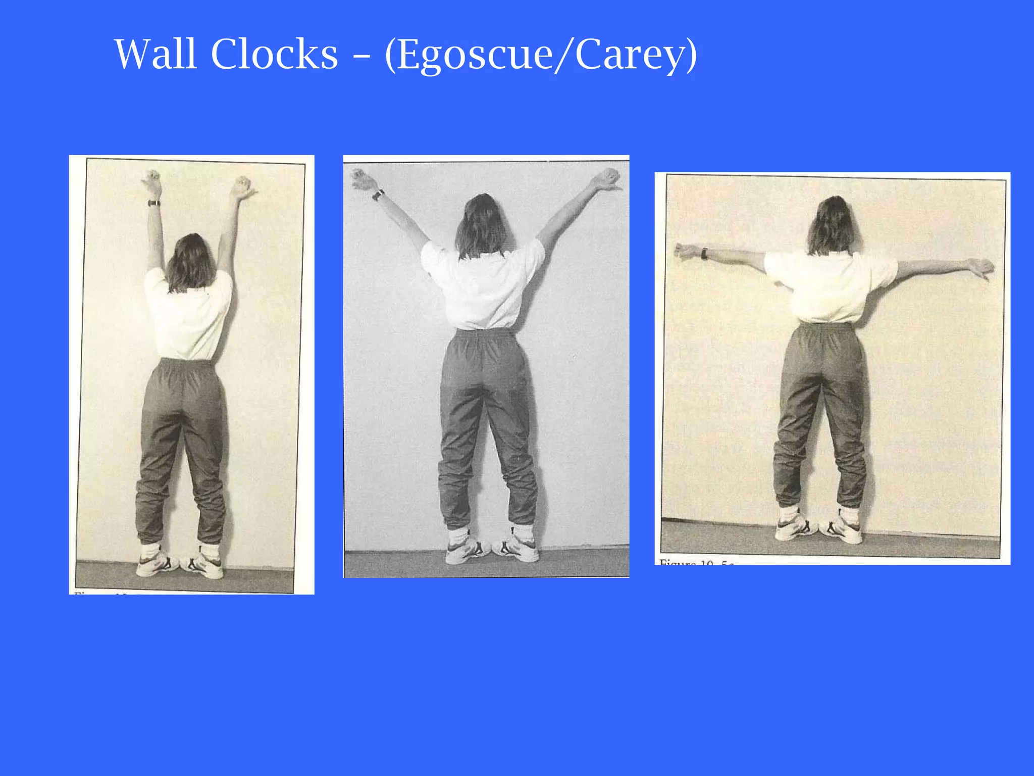 Wall Clocks – (Egoscue/Carey) 