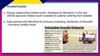 Afrezza Inhaled Insulin By Arpan Singh Chouhan | PPTX