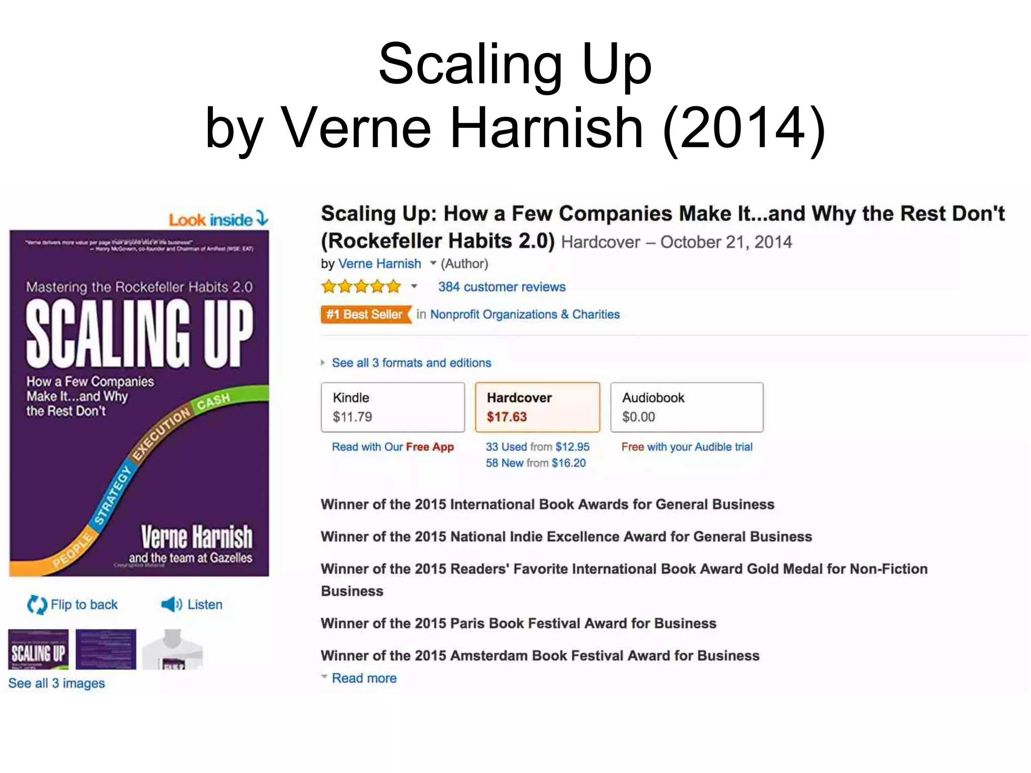 Scaling Up
by Verne Harnish (2014)
 