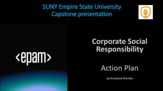 SUNY Empire State University
Capstone presentation
by Anastasia Shender
 
