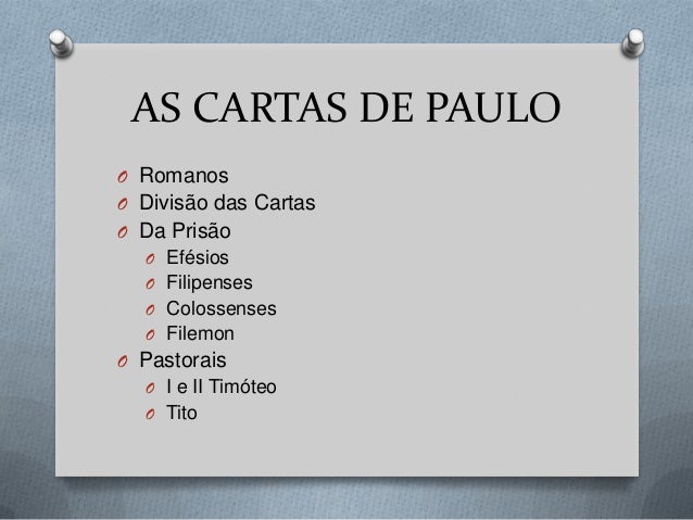 As Cartas de Paulo