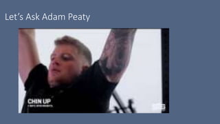 Let’s Ask Adam Peaty
 