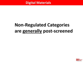 Ad Standards Council Digital Guidelines for Non-Regulated and Regulated Categories Slide 11