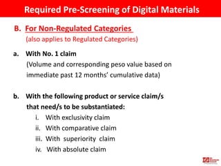 Ad Standards Council Digital Guidelines for Non-Regulated and Regulated Categories Slide 23