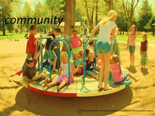 community




            http://www.flickr.com/photos/pinksherbet/3457313954/in/photostream/
 