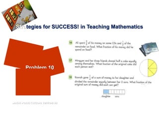 Strategies for SUCCESS! in Teaching Mathematics




         Problem 10




Maths Works (Second Edition) 6B
 