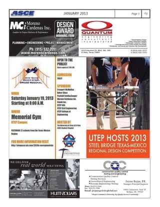 Page 3JANUARY 2013
SPACE FOR SPONSOR
SPACE FOR SPONSOR
 