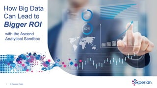 1 © Experian Public
How Big Data
Can Lead to
Bigger ROI
with the Ascend
Analytical Sandbox
 