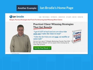 Another Example: Ian Brodie’s Home Page 
 