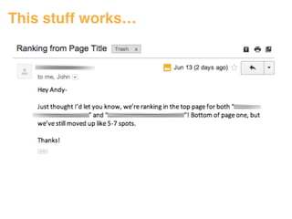 This stuff works… 
#ASCENDSUMMIT2014 
 