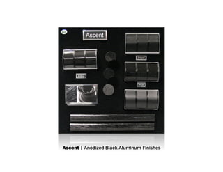 Ascent | Anodized Black Aluminum Finishes
 