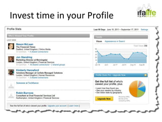 Invest time in your Profile 