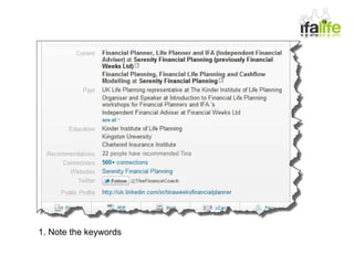 1. Note the keywords 