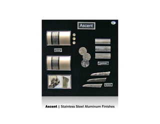 Ascent | Stainless Steel Aluminum Finishes
 