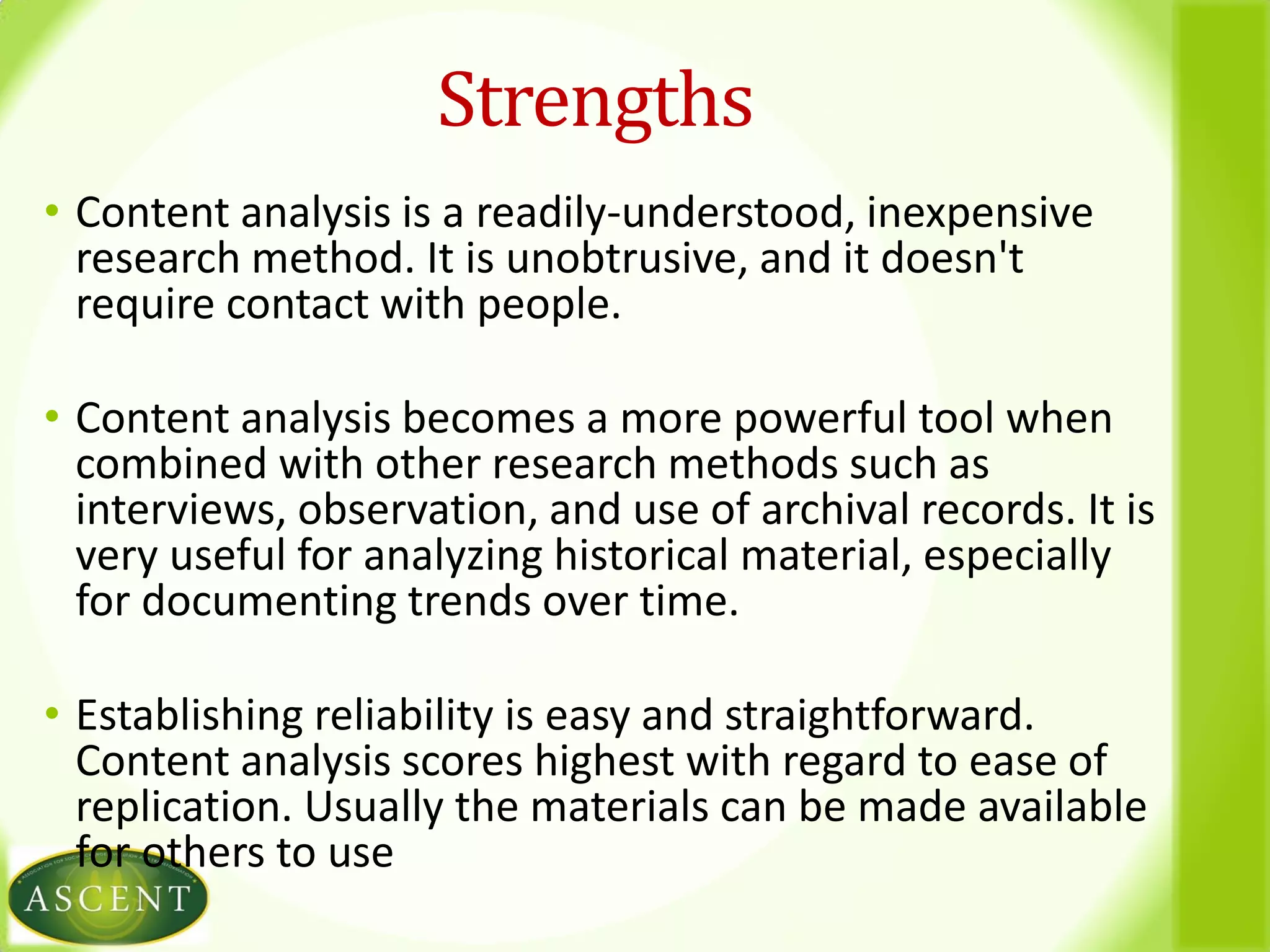 CONTENT ANALYSIS MEANING PSYCHOLOGY visual data 8