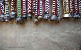 Yak bells are seen outside a shop in Namche.
 