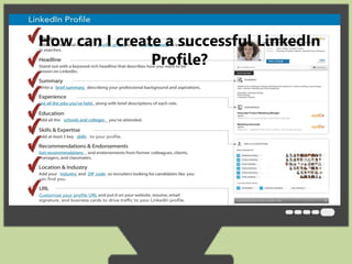 How can I create a successful LinkedIn 
Profile? 
 