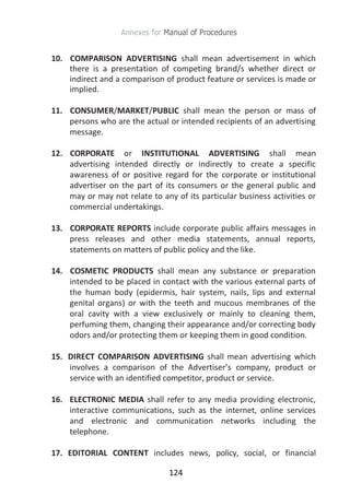 Ad Standards Council (Philippines) For Responsible Advertising Guidebook (as of June 9, 2016)