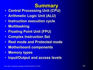 Assembly Language for x86 Processors 7th Edition Chapter 2 : x86 ...