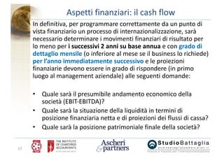 Break-even analysis e Flussi di cassa negli investimenti all'estero. Catania 29.03.2017. Paolo Battaglia