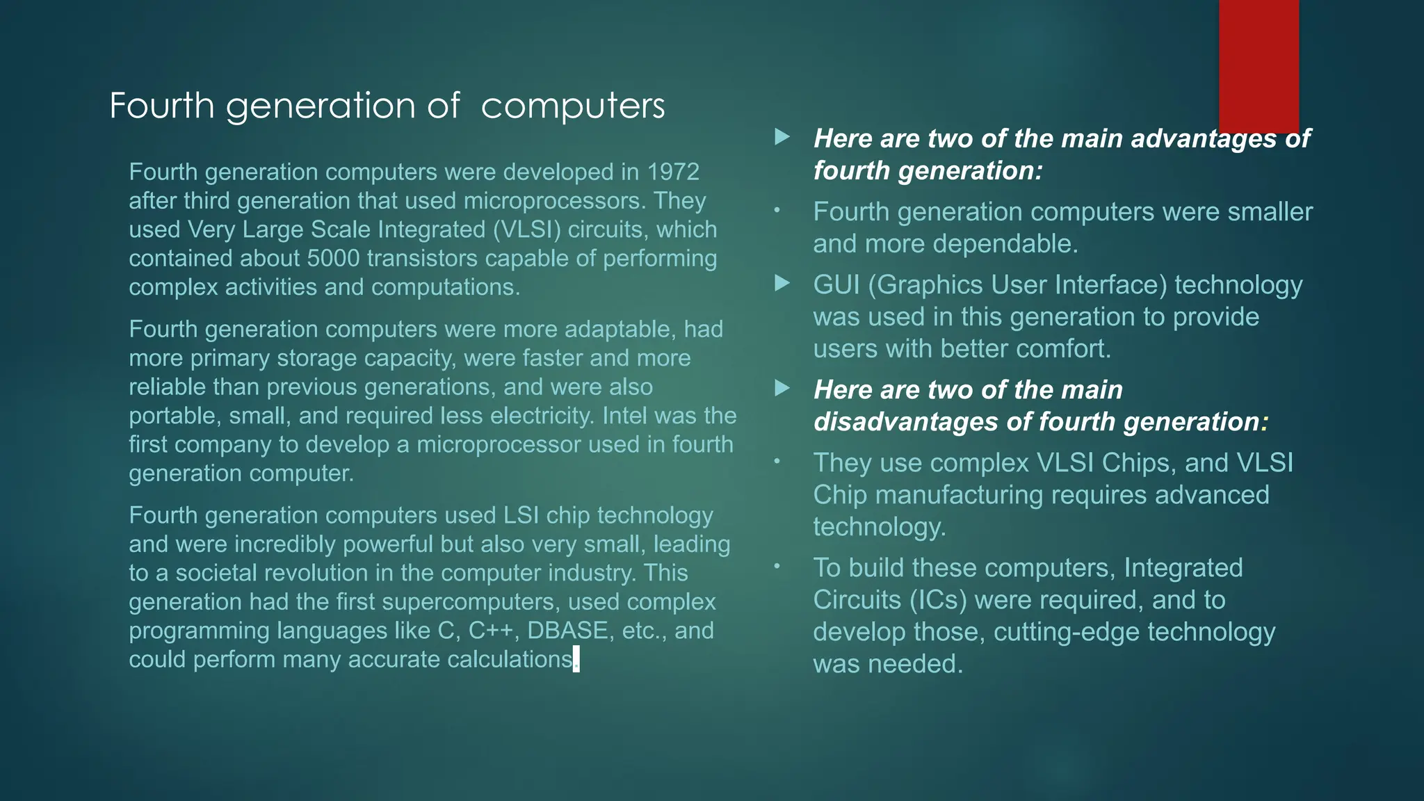 generations of computer and its time period | PPTX