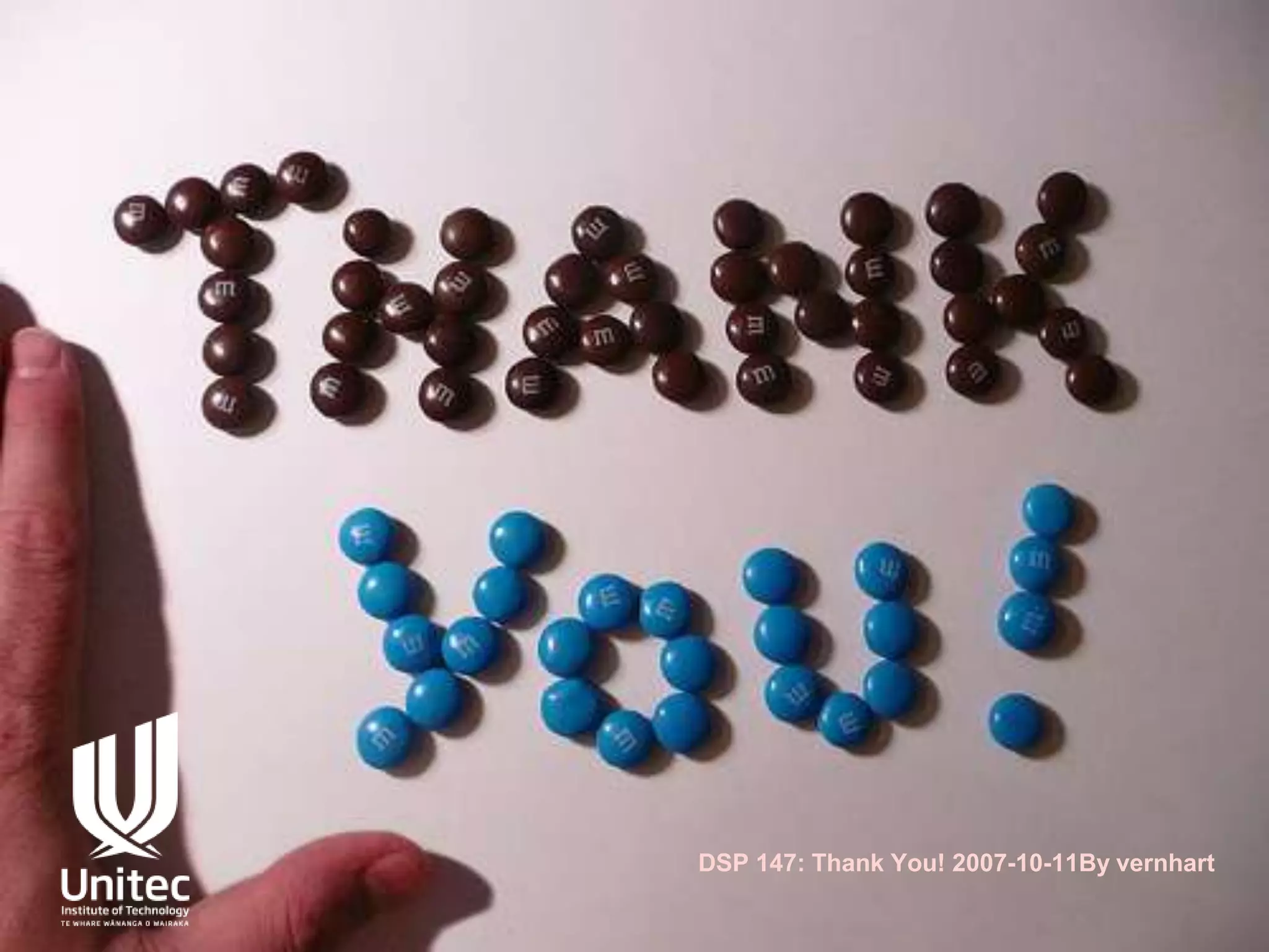 DSP 147: Thank You! 2007-10-11By vernhart
 