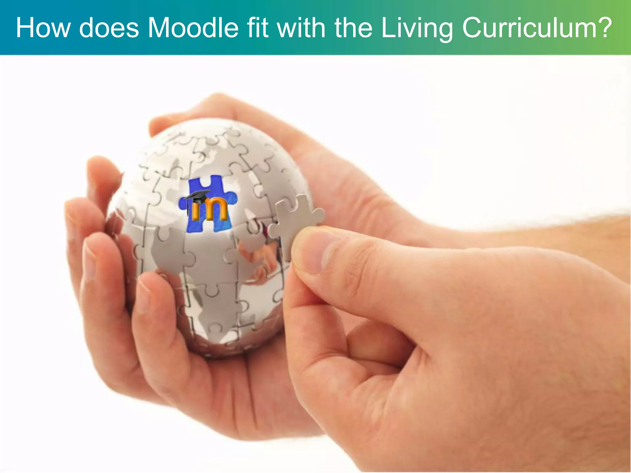 How does Moodle fit with the Living Curriculum?
 