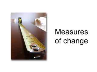 Measures 
of change 
 