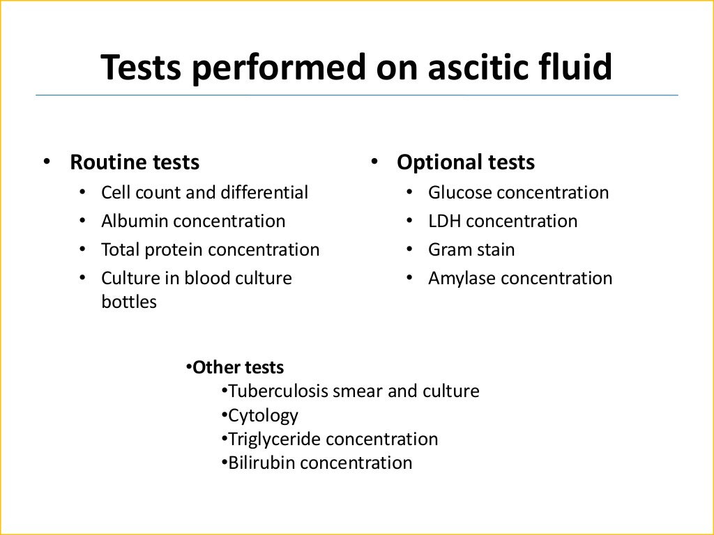 Ascitic fluid analysis
