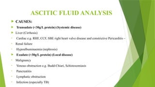 Lecture # 10 ASCITIC FLUID ANALYSIS.pptx