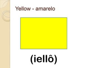 As cores em inglês | PPTX