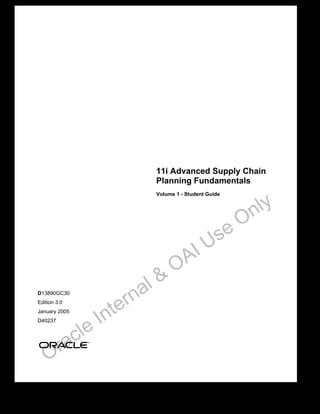 Oracle Ascp User Guide.pdf Ascp | PDF